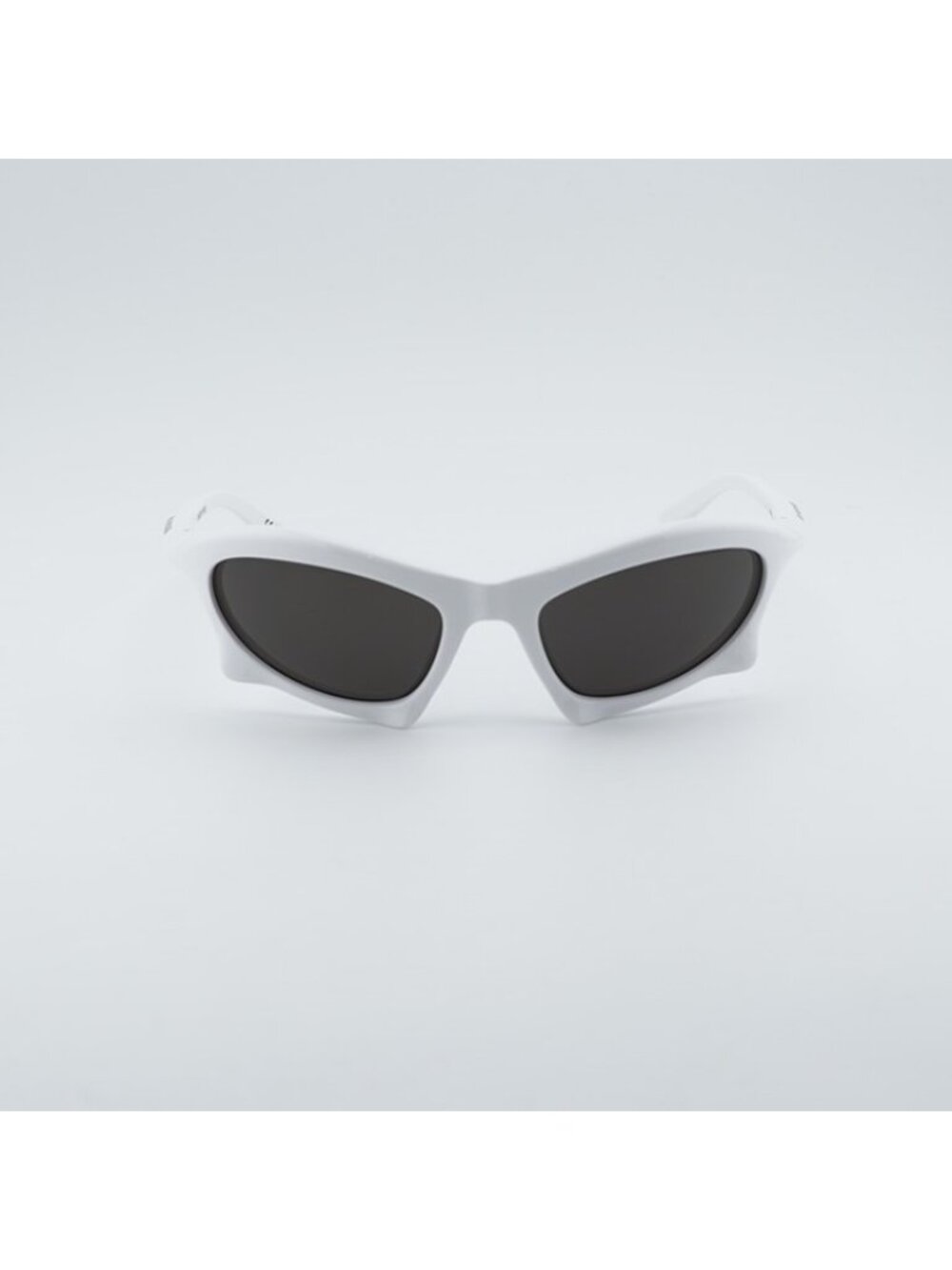 Balenciaga BB0229S 004 Unisex Sunglasses White Oval Frame, Grey Lenses - Picture 7 of 12